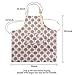 Syhood 2 Pack Aprons with 2 Pocket for Women Men Soft Linen Adjustable Bib Kitchen Cooking Apron for Chefs, Waiters, Baking(Brown Stripes Style)