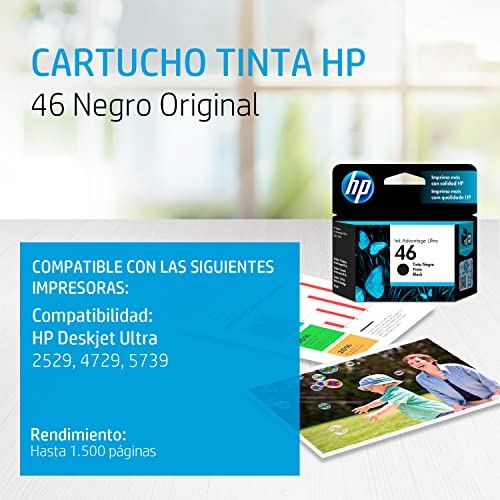 Cartucho46 Cz637Al Ultra Ink Advantage - HP, 2308062, Preto