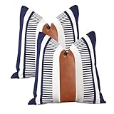 Vfuty Juego de 2 fundas de almohada grandes de 24 x 24 pulgadas, decoración moderna de granja