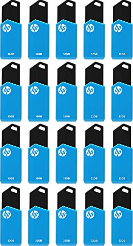 HP 32GB v150w USB 2.0 Flash Drive, 20-Pack (P-FD32GHPV150W-GEX20)
