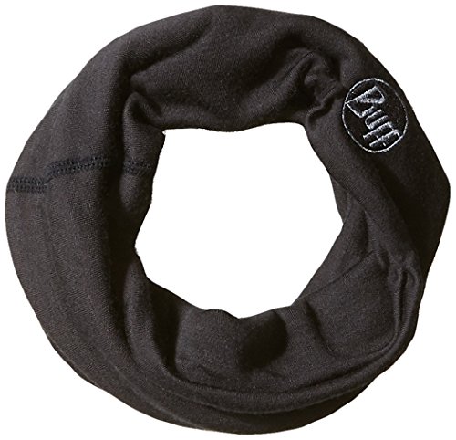 Buff Heavyweight Merino Wool Neck Warmer, Black, One Size