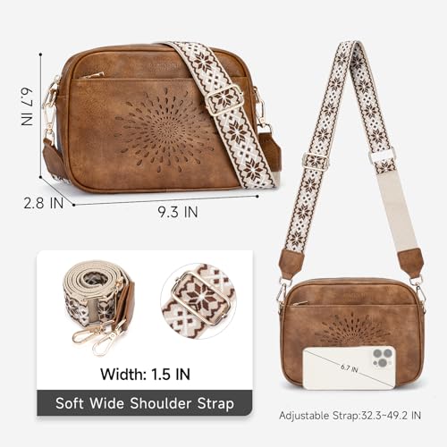 Image of APHISON Crossbody Bags for Women Trendy,Vegan Leather Small Crossbody Purses Shoulder Handbags with Adjustable Strap