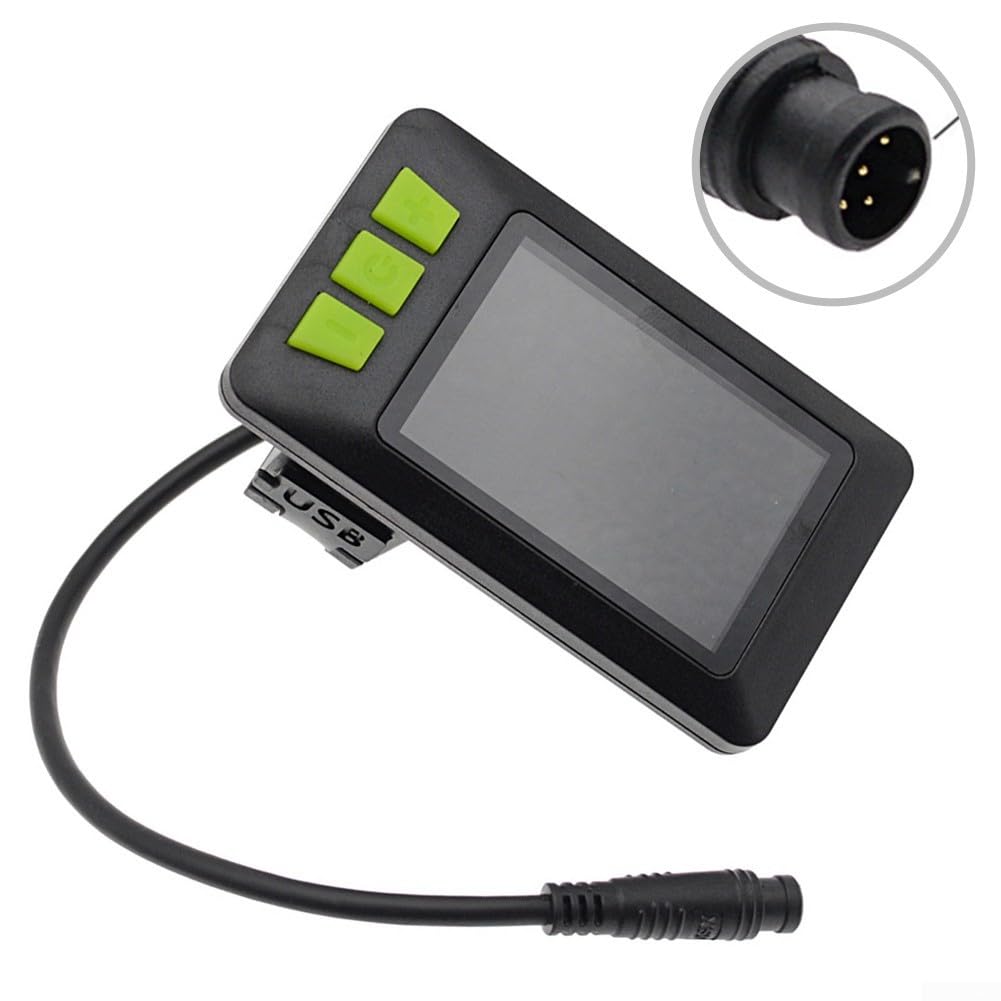Display LCD per bici elettrica, schermo a colori, misuratore di velocità, dati intelligenti con pannello di controllo USB per bici elettriche