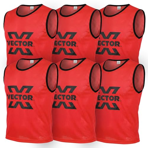 Image of Vector X 100% Polyester Mesh High sweat absorbent Training Bibs | Ideal for Foot ball Soccer Basketball Volleyball, Track and Field Play | Lightweight Scrimmage Vests Pennies