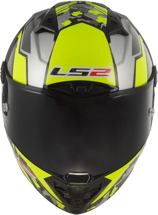 LS2 Full Face Carbon 6K Motorcycle Helmet - Thunder Carbon - FF805 - ECE22.06 - C SPACE H-V YELLOW GREY - XXL