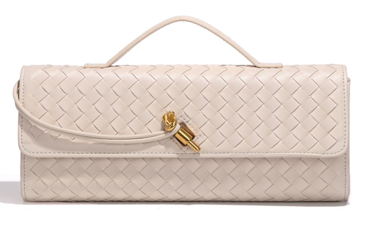 Suede Woven Evening Clutch Purses Women Crossbody Shoulder Hobo Handbag