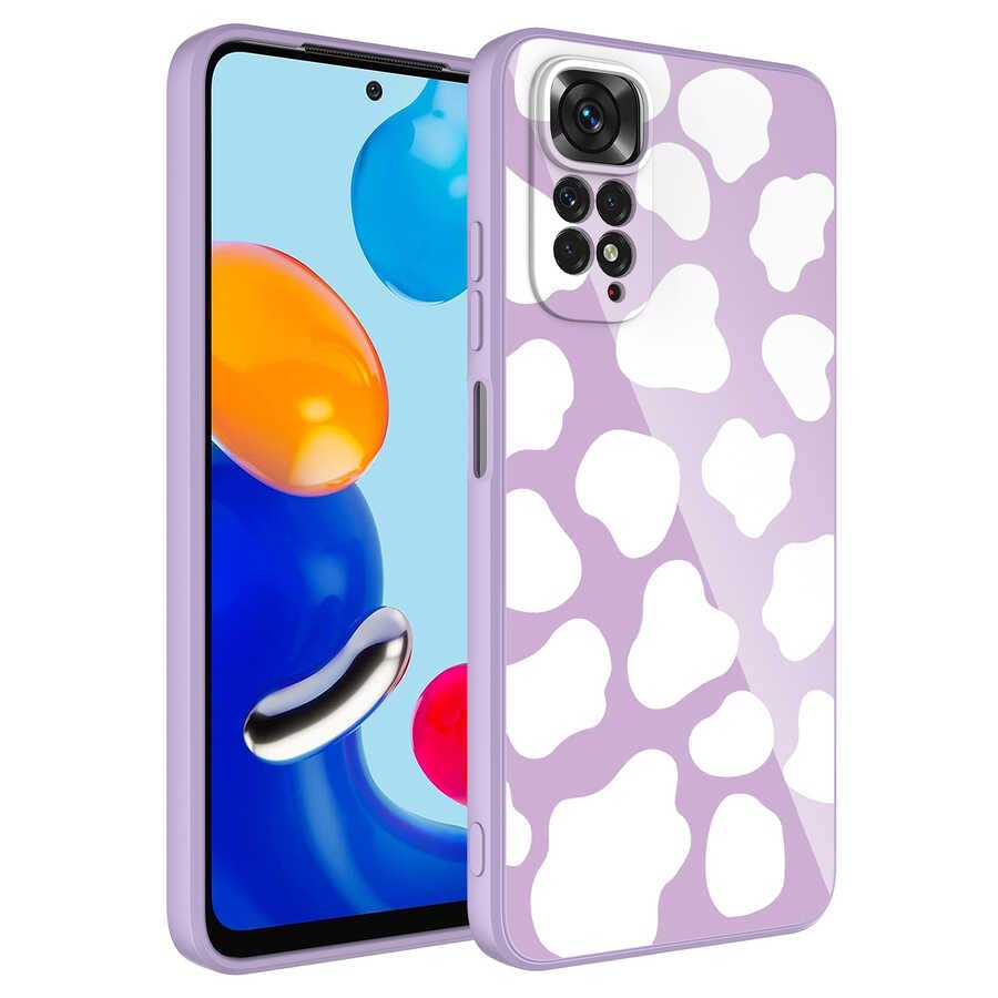 Zore Xioami ile uyumlu Redmi Note 11 Global Kılıf Kamera Korumalı Desenli Sert Silikon Epoksi Kapak NO6