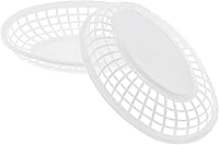 Vista 4 de FEOOWV Combo de cesta de comida rápida de estilo retro (12 unidades) y forro a cuadros (100 unidades). La cesta de comida rápida es apta