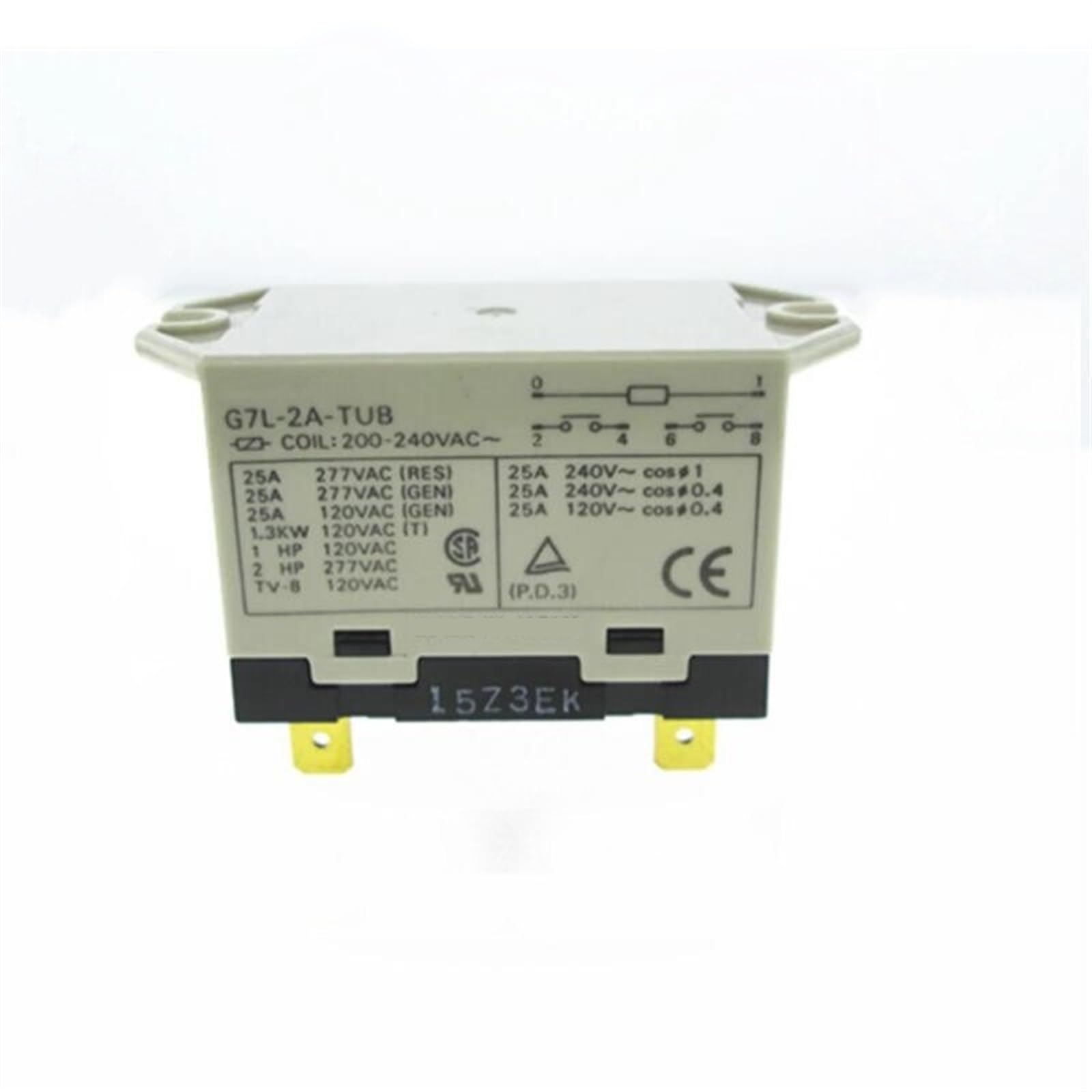 Relé G7L-2A-TUB 200-240VAC G7L-2A-TUB 200-240VAC G7L-2A-TUB 200-240VAC 25A 277VAC 6PIN (Size : 1pcs)