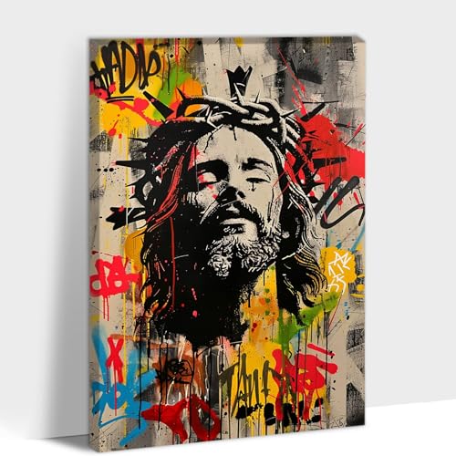 Meetmuses Graffiti Canvas Wall Art, Abstract Banksy Wall Art Living