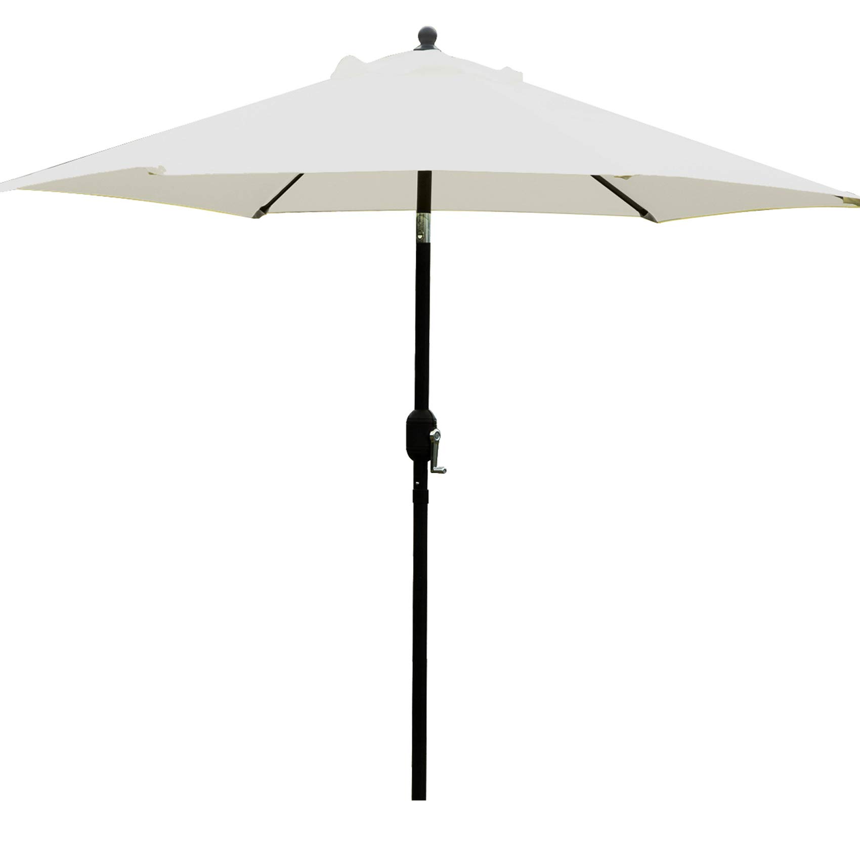 Amazon Com Sunnyglade 7 5 Patio Umbrella Outdoor Table Market Umbrella With Push Button Tilt Crank 6 Ribs Beige Garden Outdoor