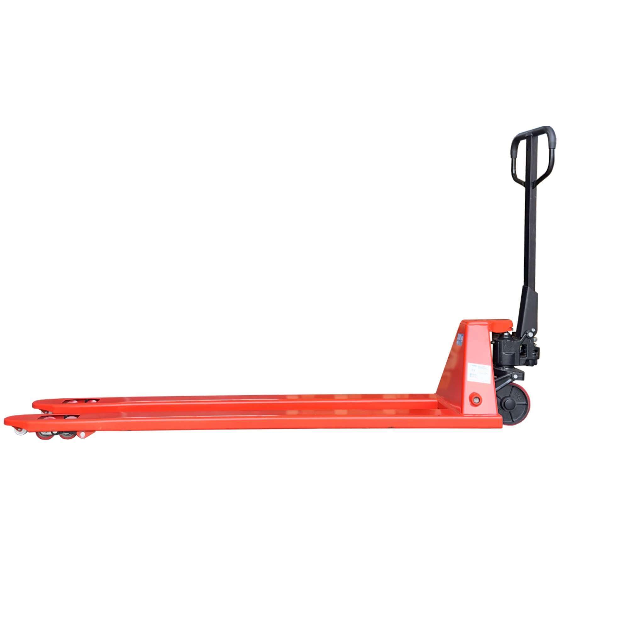 echoENG Transpallet manuale | Lunghezza forche lunghe 1800 mm | Portata 2000 kg | Ruote in PU | Carrello sollevatore pallet | MA SL E182