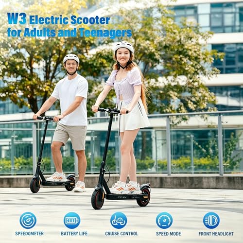 Image of Electric Scooter - Electric Scooter Adults, 1000W /500W Motor, 25 /21 /18 MPH, 10'' /8.5'' Tires, 28 /23 /21 Miles, APP Control, Dual Brake, Long Range Electric Scooter for Gift