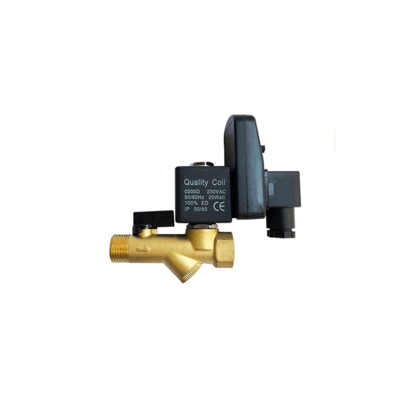 Électrovanne pneumatique automatique robuste en 1/2 pouce DC 24V