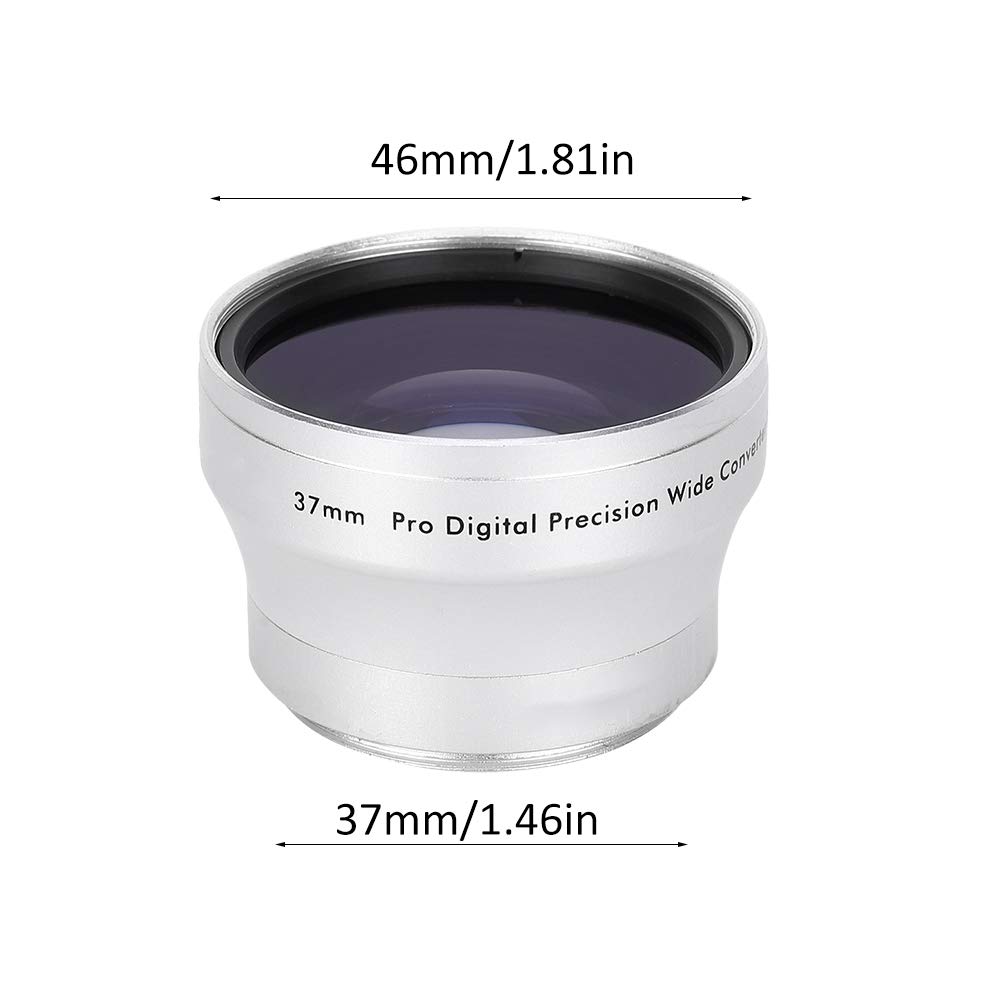 Objectif Grand Angle 0.45X Argent Verre Optique pour Caméscope 37mm