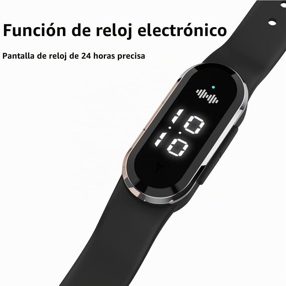 Pulsera ultrasónica repelente de mosquitos - Pulsera electrónica repelente de mosquitos - Pulsera antimosquitos Repelente de insectos Seguro para niños Adultos Acampar al aire libre Senderismo 2PCS