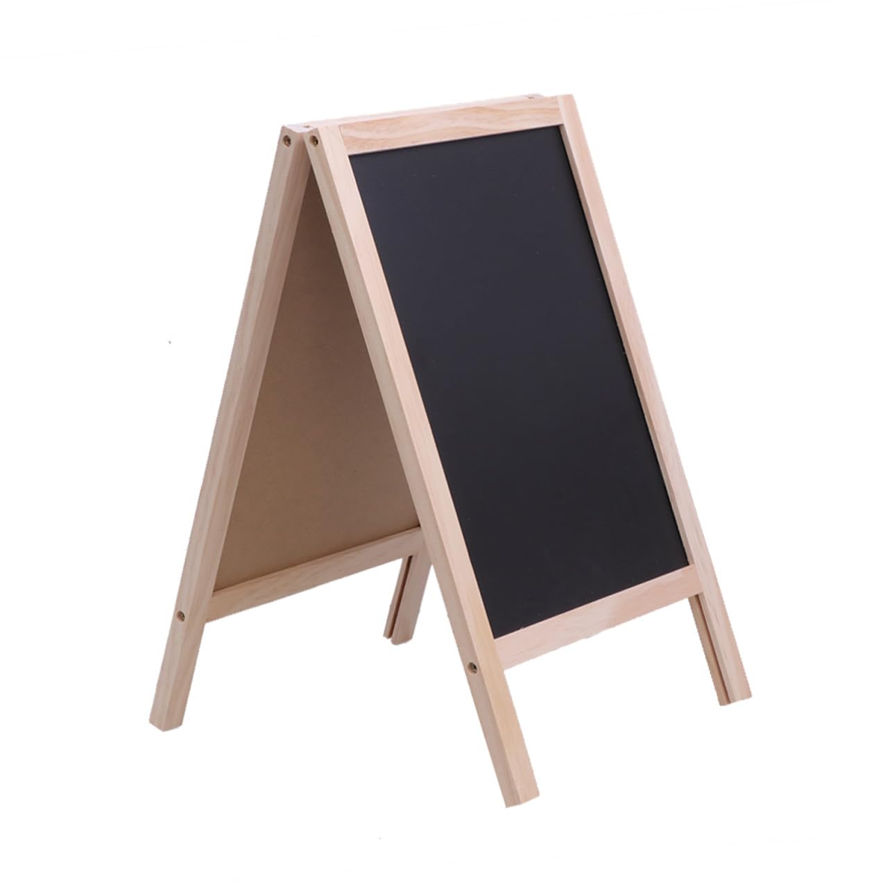 Mini Tableau Bois Double Face avec Chevalet pour Comptoir de Bar Tableau Daffichage et Ardoise pour Garçon Fille Support Stable pour Messages et Décoration Couleur Aléatoire