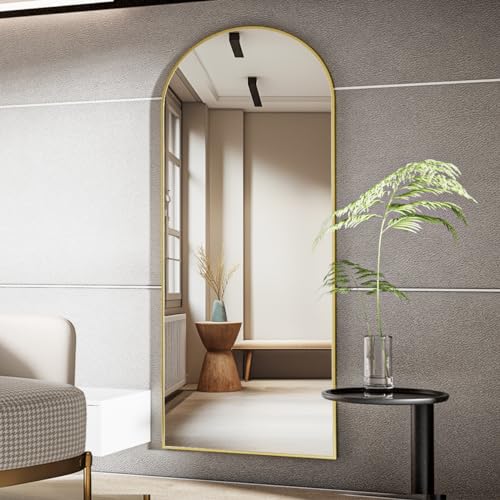 Image of Koonmi 71x26 Arched Full Length Mirror, Floor Mirror with Stand