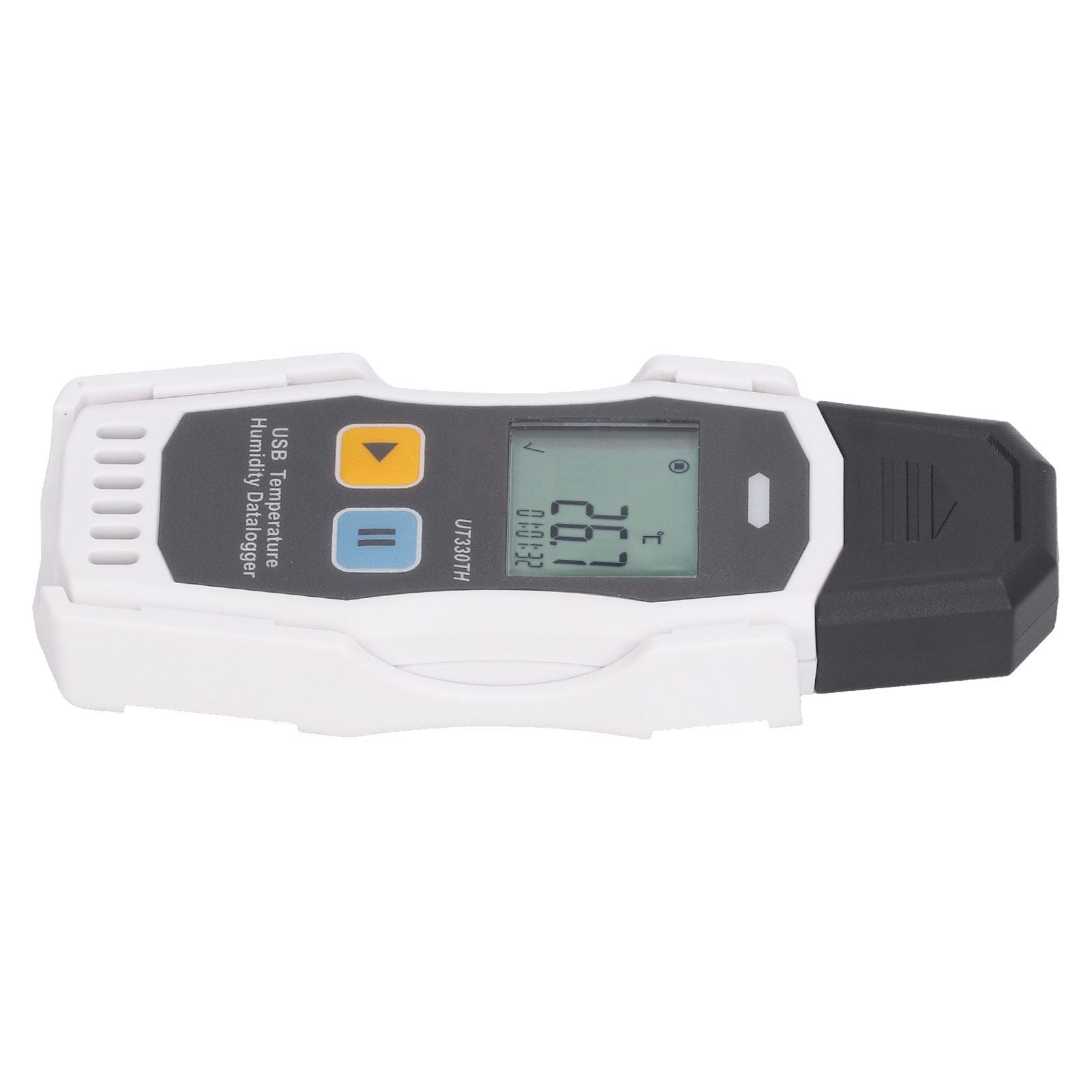 Changor Probador de Temperatura de Alta Precisión, Medidor de Humedad, Registrador de Datos para Laboratorios e Invernaderos, Diseño Impermeable ABS