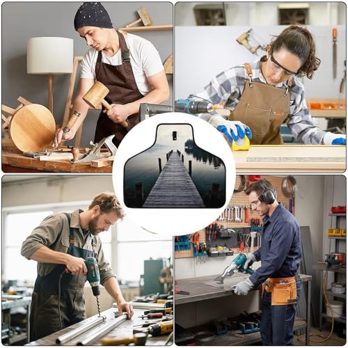 Delantal de trabajo ajustable con 8 bolsillos para hombres y mujeres miniatura 6