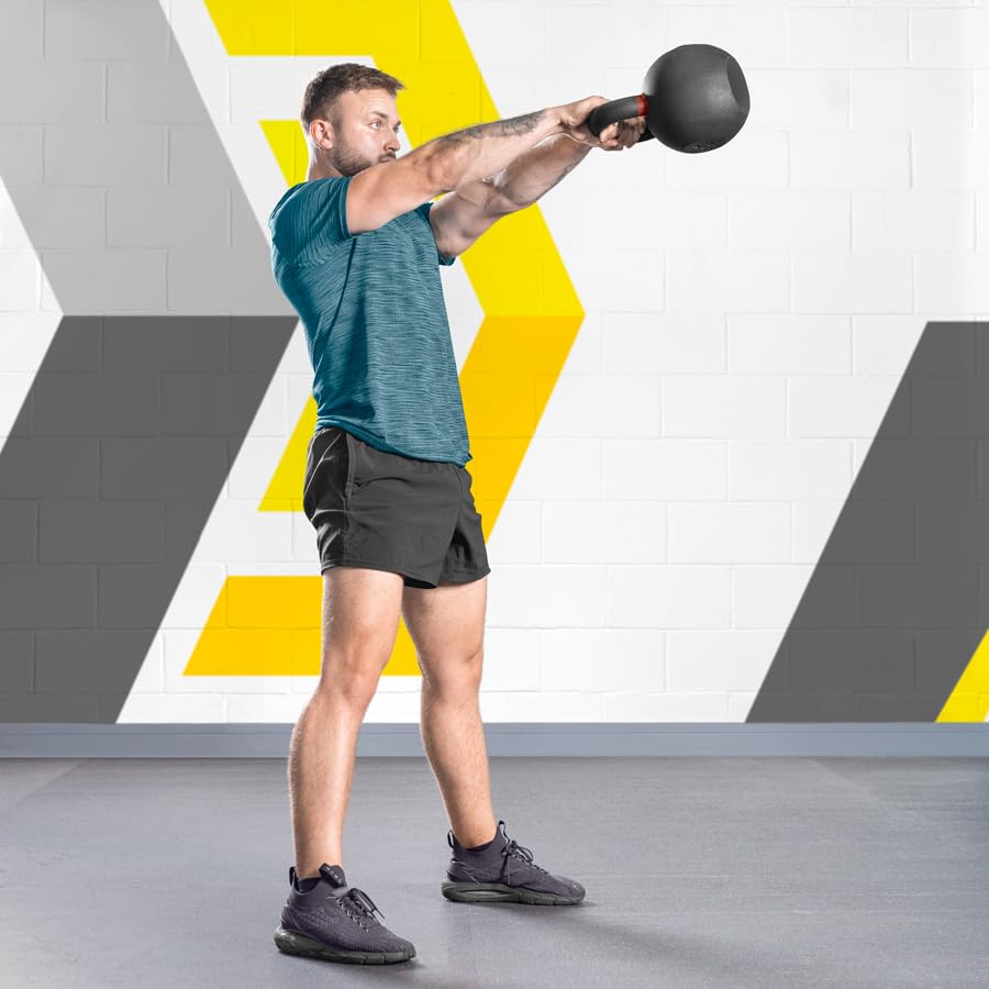 FORZA Pro Kettlebells aus Gusseisen [4 kg – 48 kg] | Hochwertige Kettlebells für Krafttraining – 3 Set-Optionen für Heim- und Fitnessstudio