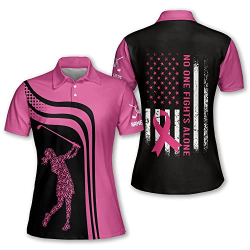 LASFOUR Personalized Womens Golf Shirts Short Sleeve, Womens Funny Golf Shirt for The Course, Golf Shirts for Women Dry Fit