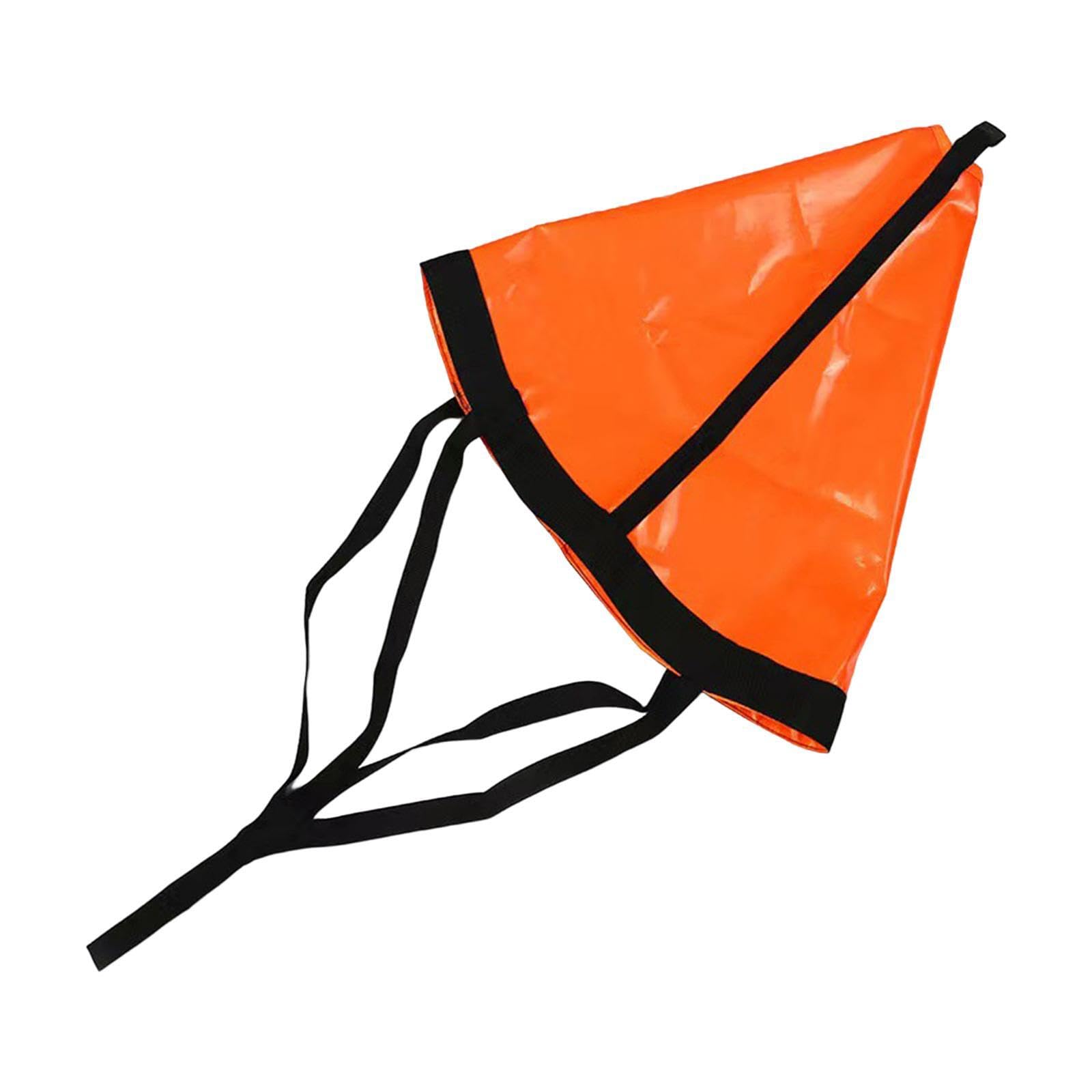 Ancora galleggiante versatile con freno a calzino per barche da pesca, canoa, barche a motore, o kayak. L'ancora galleggiante è realizzata in resistente tessuto di PVC