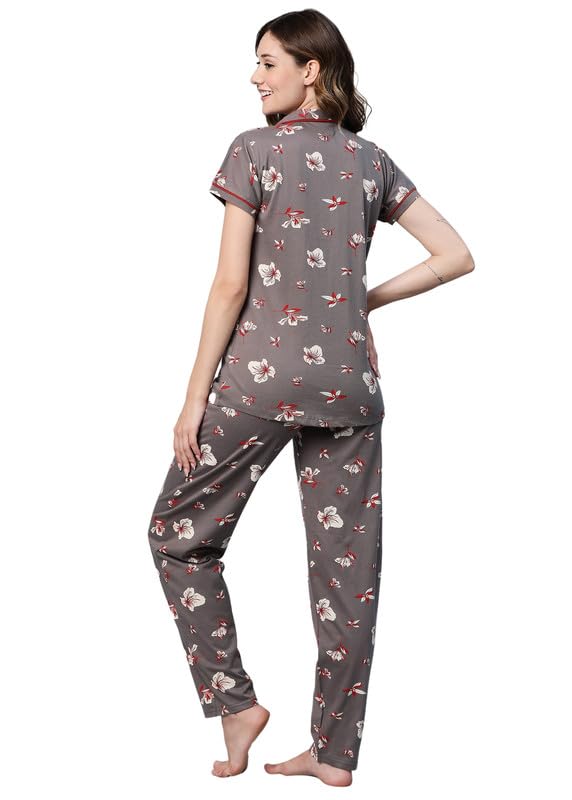 Image of AV2 Women's Cotton Polka Dots Night Suit Pajama Set