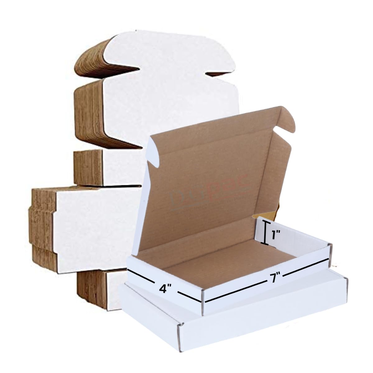 DCGPAC White Corrugated 3ply Flat Box For Small & Medium Items Secure Packaging and Shhipping Boxes (7x4x1 In) Pack of pcs 1000 (B0CQP9WN9N) Amazon Price History, Amazon Price Tracker