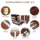 NEWFUN 15 Zoll Backgammon，Backgammon Holz，Backgammon Koffer，Backgammon-Set, Brettspiel mit hochwertigem Lederetui mit Würfelbecher, tragbares und für Erwachsene Brettspiel
