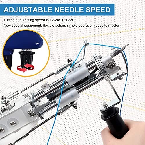 Tufting Gun 2 en 1 Cut and Loop Pile Pistolet Tufting 7-21mm Pistolet à Tufting Gun 2 en 1 Cut and Loop Pile Pistolet Tufting 7-21mm Pistolet à