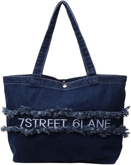 Amazon | [YUNHEN] デニム トートバッグ レディース