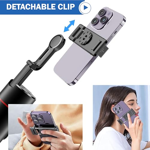 Image of Kratos K13 Ai Powered Auto Face Tracking Tripod,360 Rotation Mobile Holder for Smart Video Shoot with Remote,No App Needed,Gimbal Stabilizer with Gesture Control for Vlog, Streaming & Video Recording