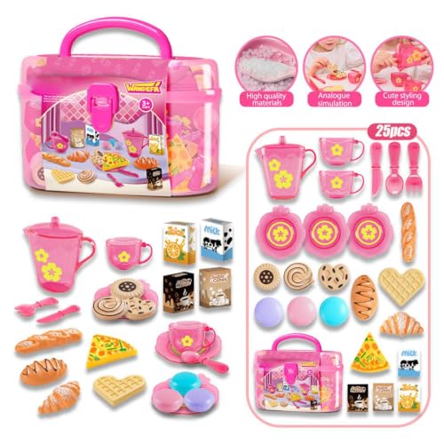 Accesorios de cocina de juguete Finge para niños con comida interactiva 7