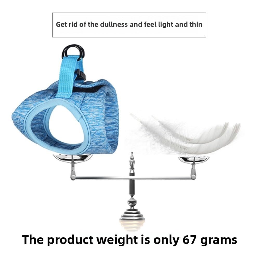 Cat Leash Set for Walks, Adjustable Soft Kitten Undershirt, Soft and Lightweight, Easy to Control, Breathable, Safe and Easy to use, Suitable for Small (Orange)