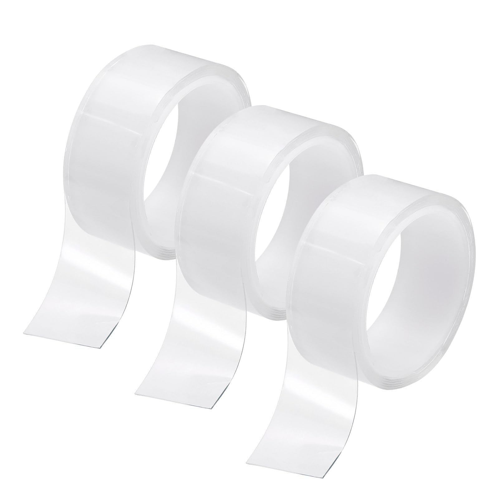 PATIKIL Clear Edge Protector Strip, 3 Roll 0.8 in x 3.3 ft Table Edge Protector Self Adhesive Cabinet Soft Corner Guard for Furniture Countertop Kitchen Wall Window