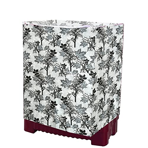 Image of Woah Washing Semi Automatic Washing Machine Cover Suitable For Kg Grey Tree Top Load Washing Machine Cover | Dustproof Durable Cover