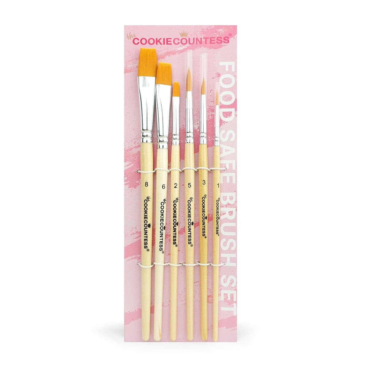 The Cookie Countess Set of 6 Cookie Decorating Cake Decorating Brushes