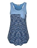 Dimildm Women's Activewear Yoga Tank Tops Sleeveless Quick Dry Cute Workout Running Shirt