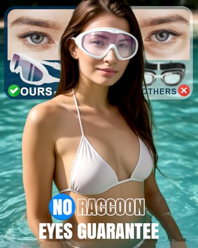Image of Swim Goggles 2 Pack, Wide View Anti Fog&UV Swimming Goggles for Audlt, No Leak Pool Beach Essentials for Men Women