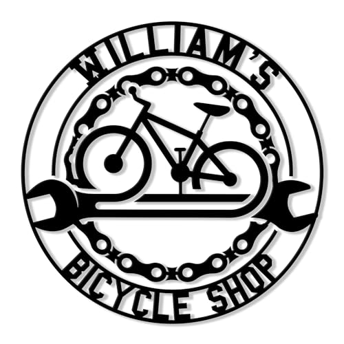 Personalized Bicycle Metal Sign, Wall Decor, Gift