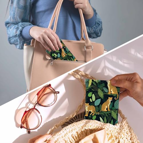 Image of Dragonfly Glasses Case Lightweight Glasses Cases PU Sunglass Organizer Eyeglasses Case Glasses Cases For Men Women