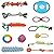 12Pcs Dog Rope Toys Set, ATPWONZ Pet Chew Rope Toys Puppy Braided Cotton Toys Non-toxic Interactive Health Teeth Cleaning for Small Medium Large Dogs