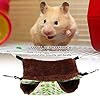 Pet Cage Hammock, Winter Warm Dual Layer Pet Hanging Bed for Small Animals Hamster Guinea Pig Chinchilla Kitten Squirrel Parrot (20 * 20cm) #1