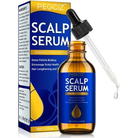 Scalp Serum for Hair Growth Oil, Hair Follicle Detox for Hair Loss and Hair Regrowth Treatment Strengthens Hair, Nourishes Scalp for Dry, Itchy, Flaky Scalp & Hair, Dandruff, for Men Women Cover