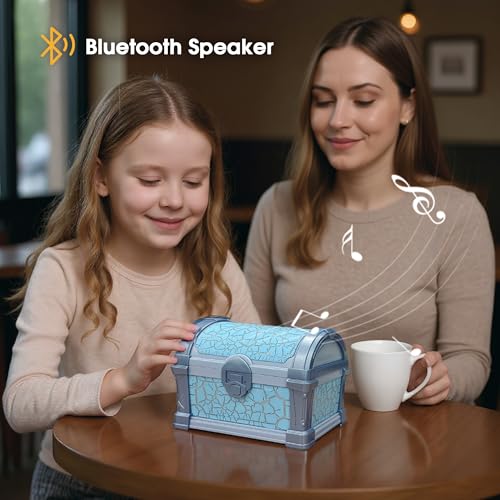 Image of L LOHAS LED Galaxy Projector Night Light, Galaxy & Northern Lights Effect | 8 Colors, Cool Pirate Treasure Nightlight with Timer & Remote Control, for Gifts Kids Boys Girls Bedroom