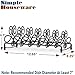 SIMPLE HOUSEWARE Vertical Plate Stand Holder Dish Rack Dinnerware Organizer with Elegant Wire Design, 6-Compartment, Black