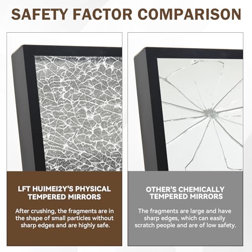 Image of LFT HUIMEI2Y 79 inchx39 inch Full Length Mirror, Black Floor Mirror