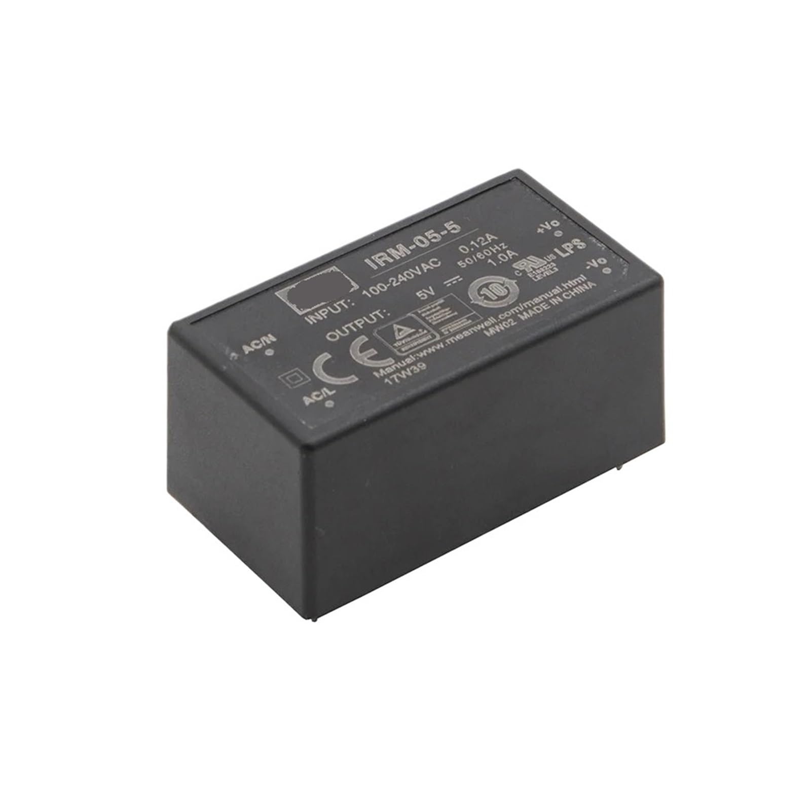 Alimentation IRM-05-12 convertisseur 12V miniature Meanwell pour carte électronique