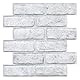 Commomy 3D Wandpaneele Selbstklebend, 10 Stück, 30 × 30 cm, Wandverkleidung Steinoptik, Wasserdicht, Hochwertig PVC Selbstklebende Wandpaneele Backstein für Inner Wanddekoration